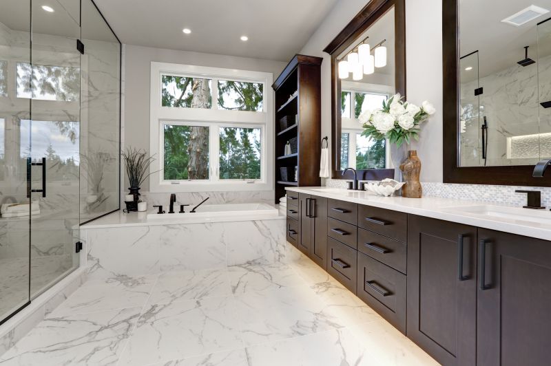 Elegant Vanity with Modern Fixtures